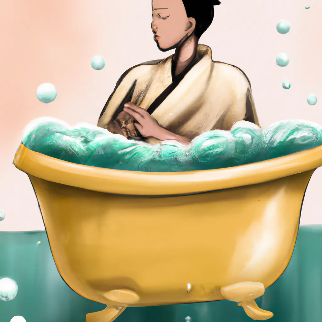 Imagem meditacao no banho