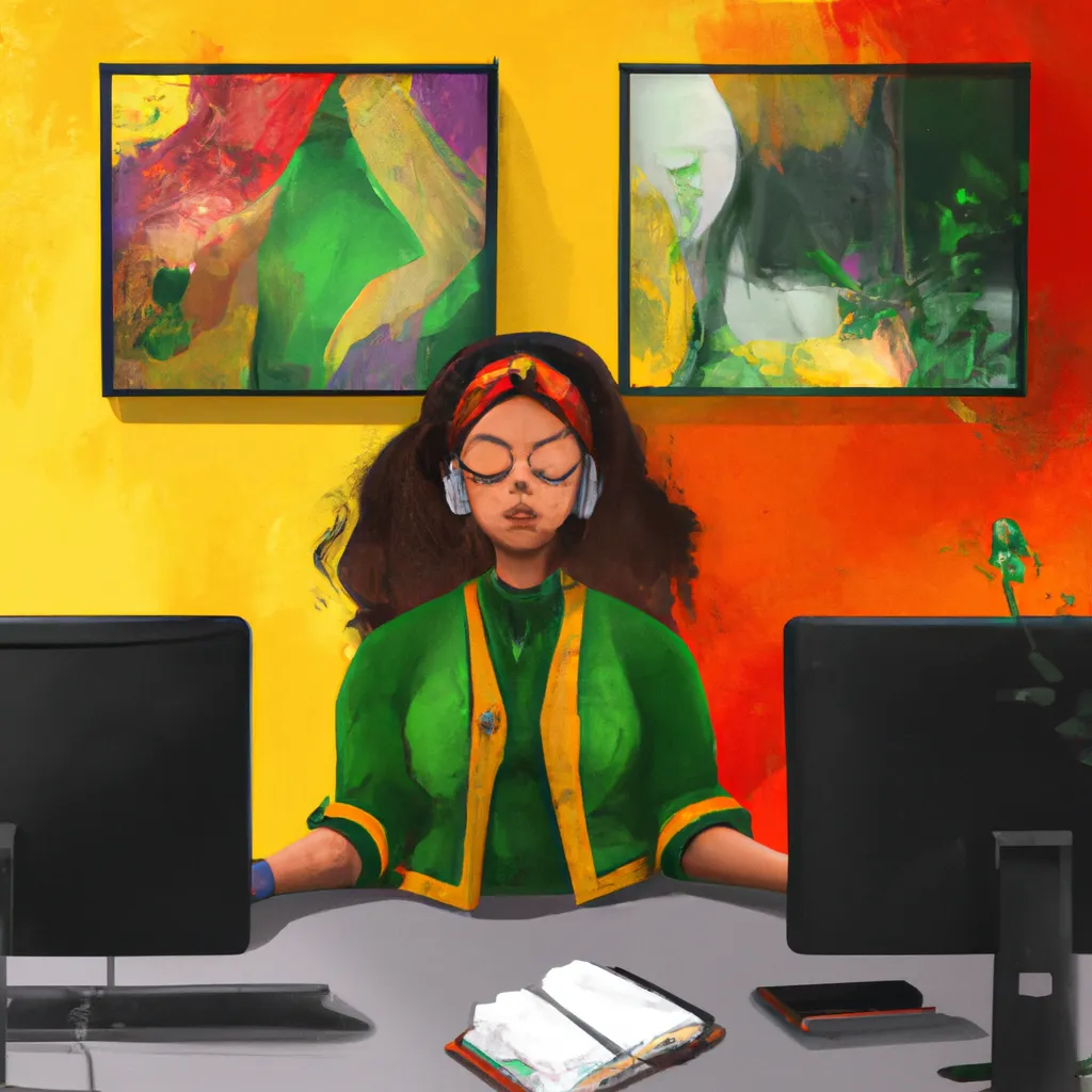 Imagem meditacao no trabalho