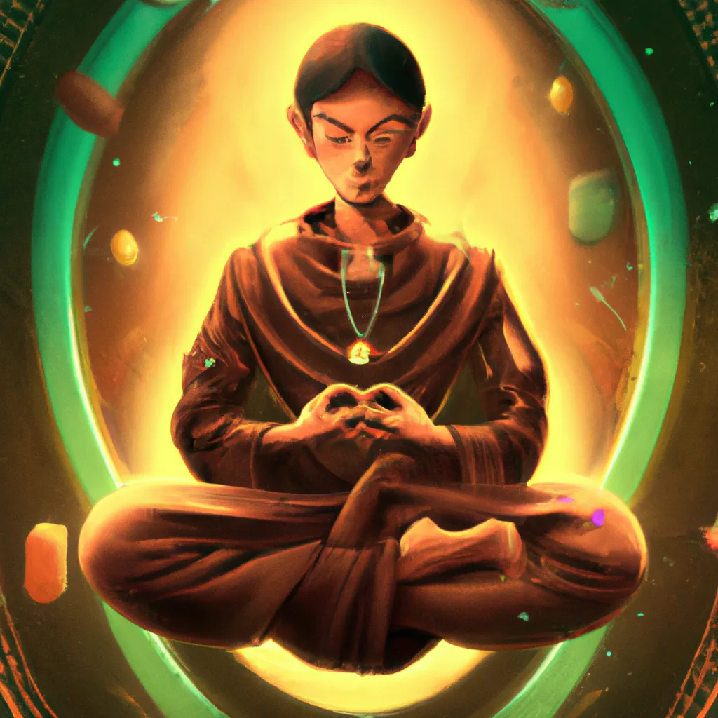 Imagem meditacao quantica prosperidade