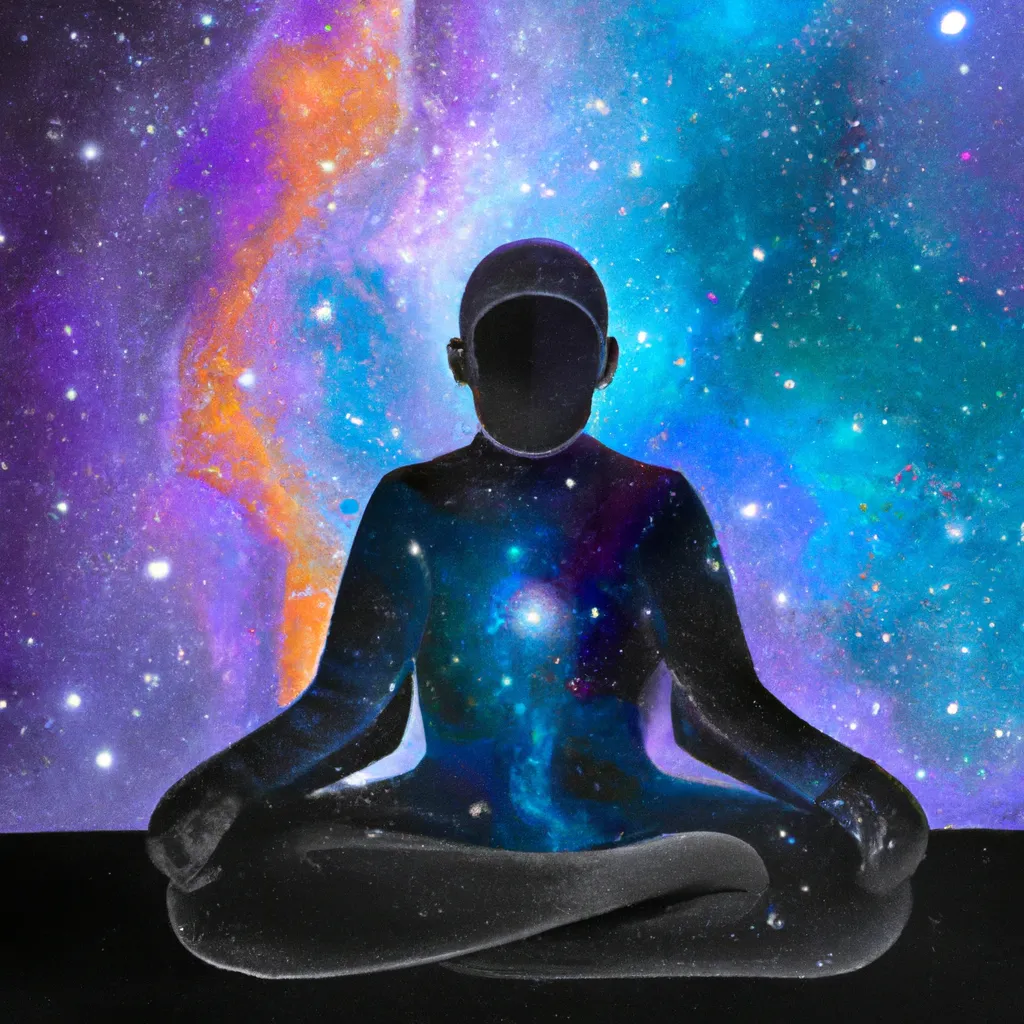 Imagem meditacao universo