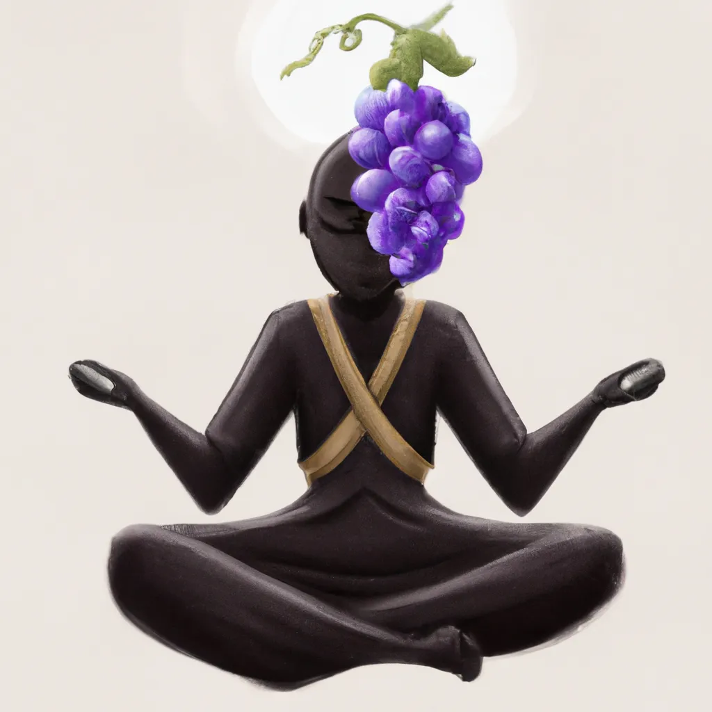 Imagem meditacao uva passa