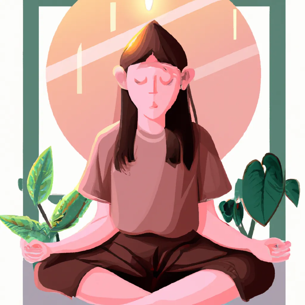 Imagem meditacao vetor