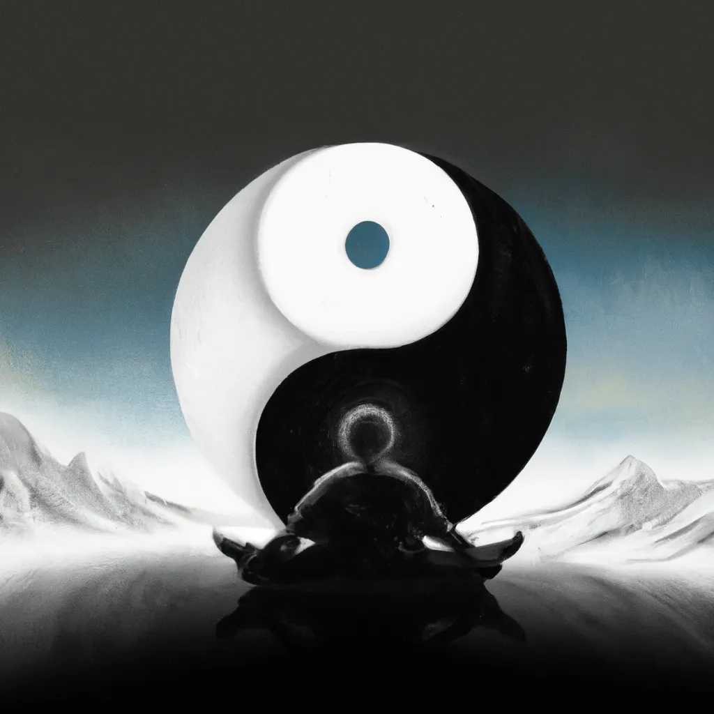 Imagem meditacao yin yang