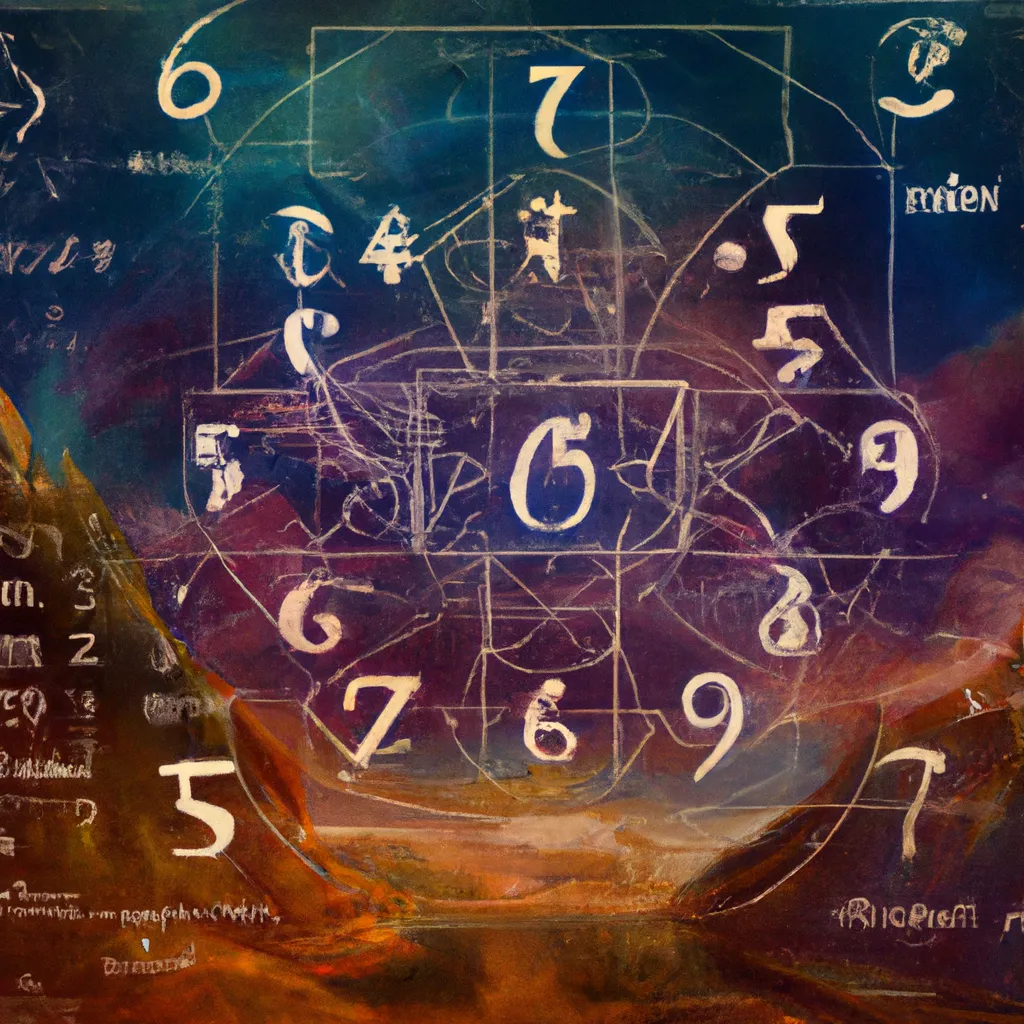 Imagem numerologia mapa