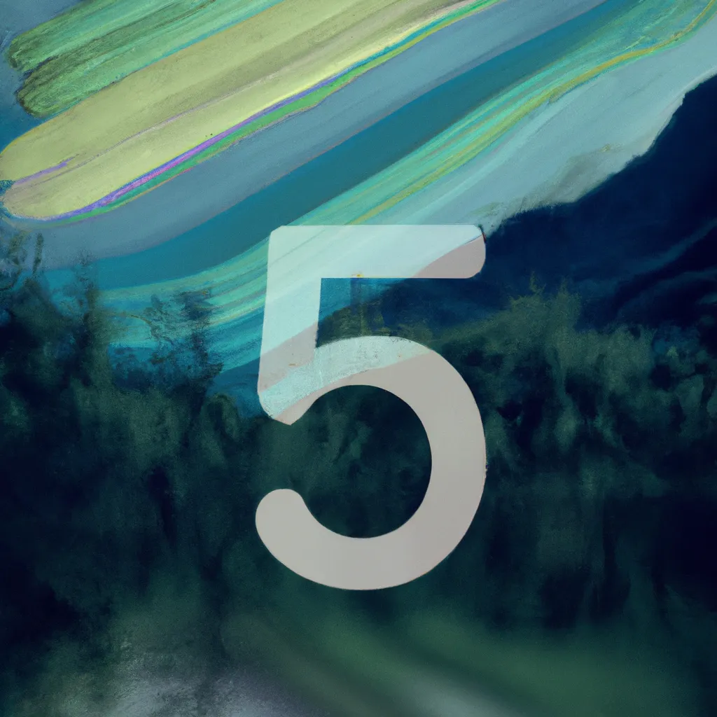 Imagem numerologia numero 5