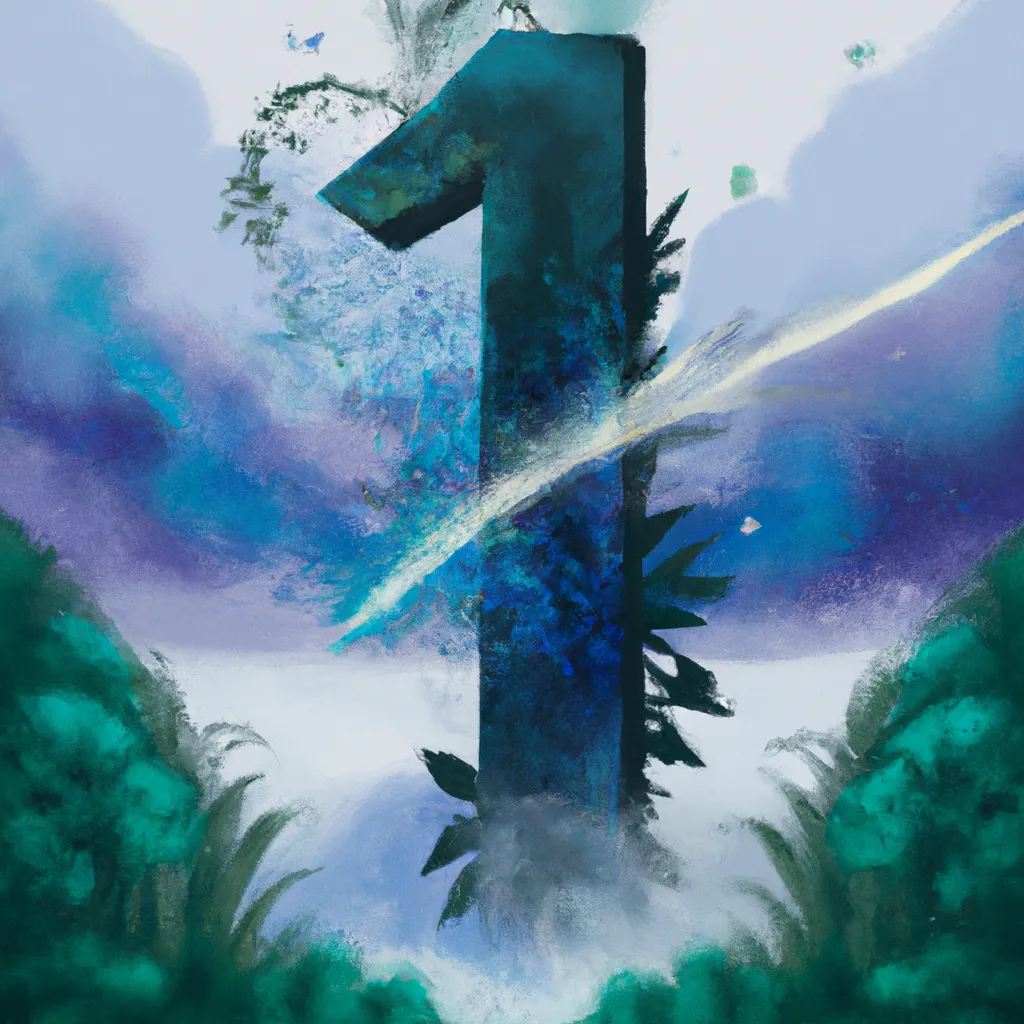 Imagem numerologia significado 1