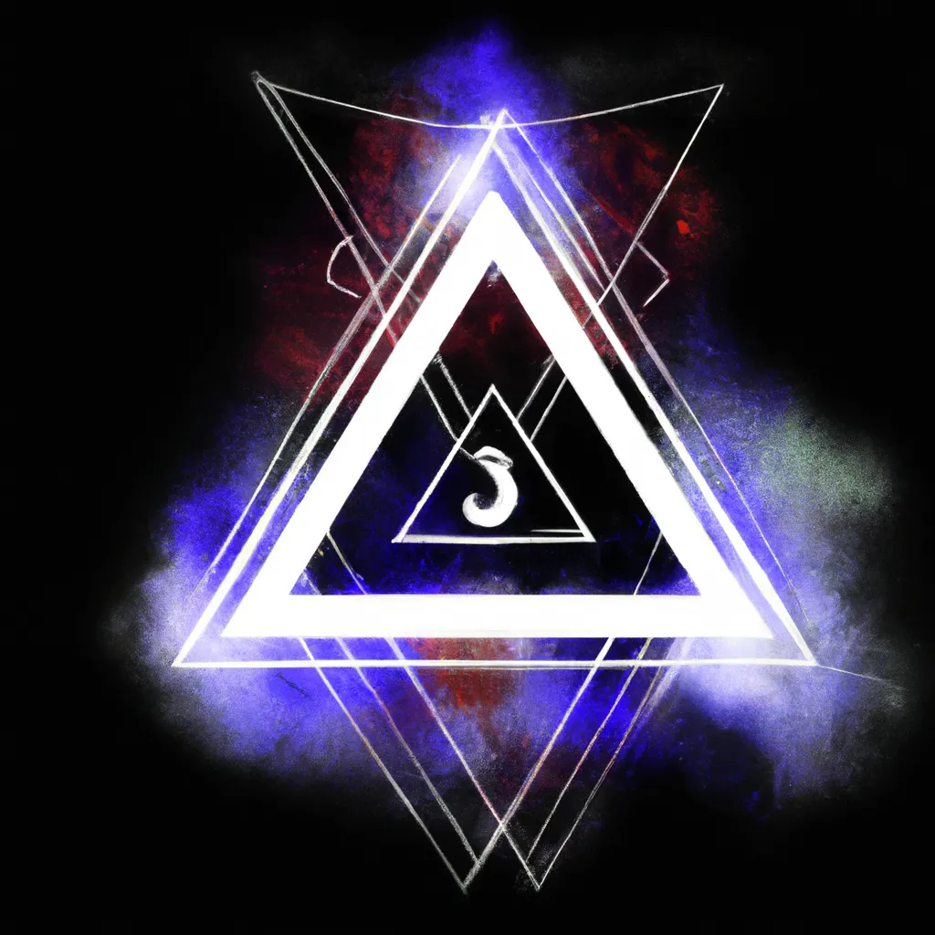 Imagem numerologia triangulo invertido