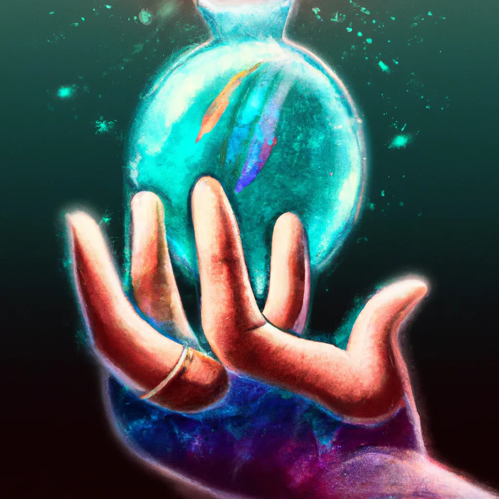 Imagem reiki de vidro