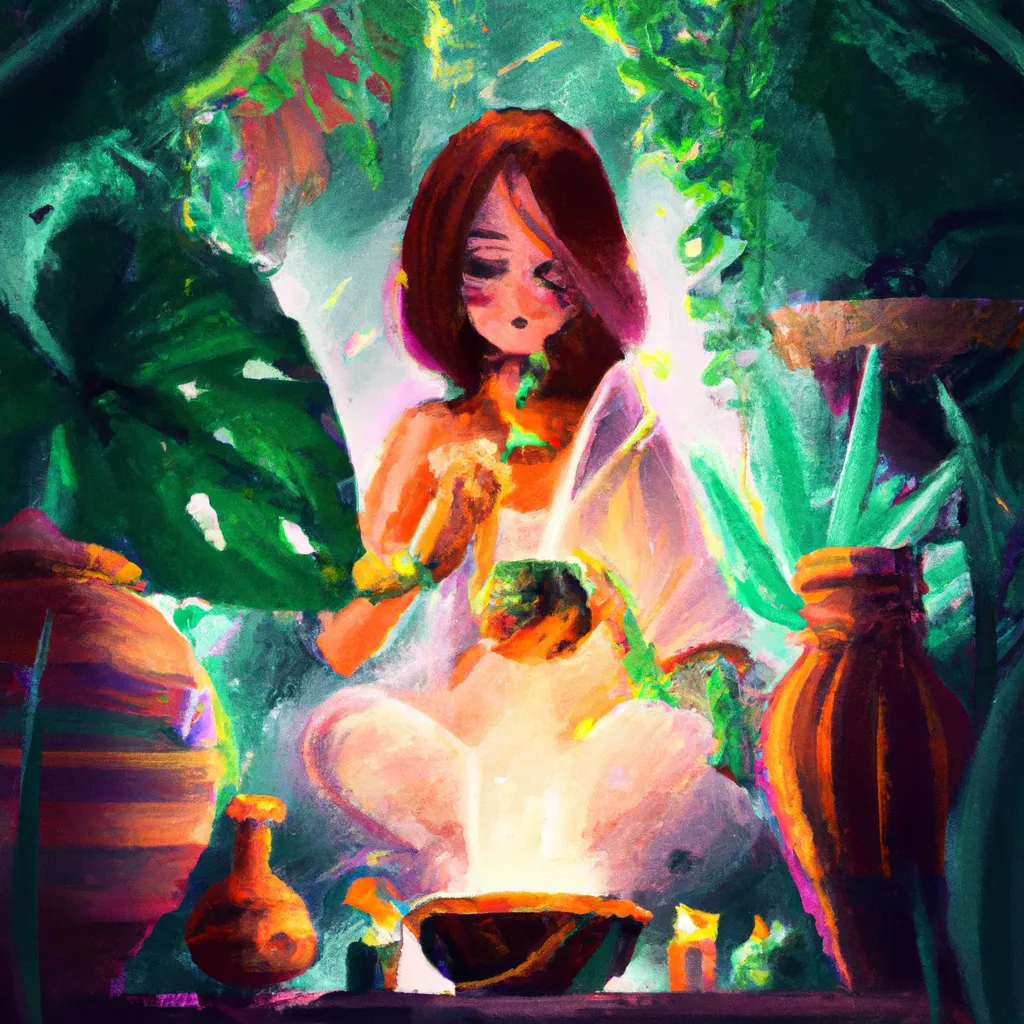 Imagem ritual ayurveda