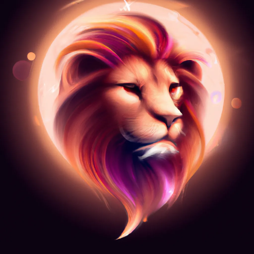 Imagem signo leao data