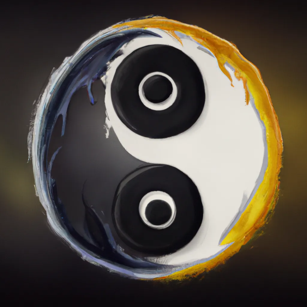 Imagem signos yin e yang