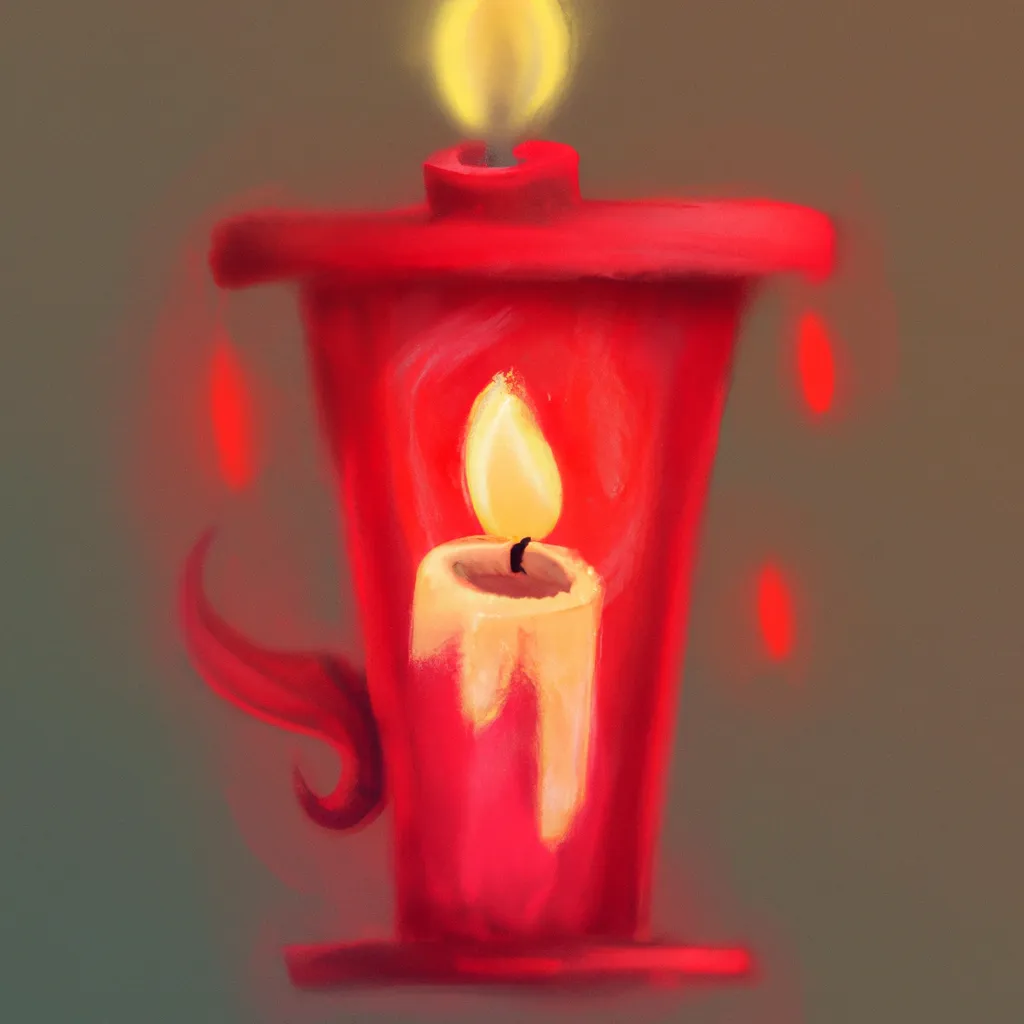Imagem simpatia vela vermelha