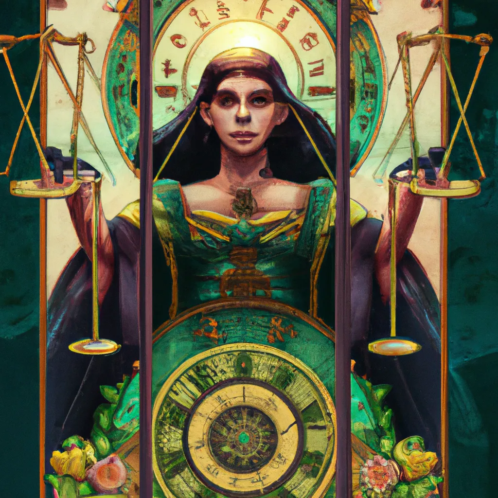 Imagem tarot justica