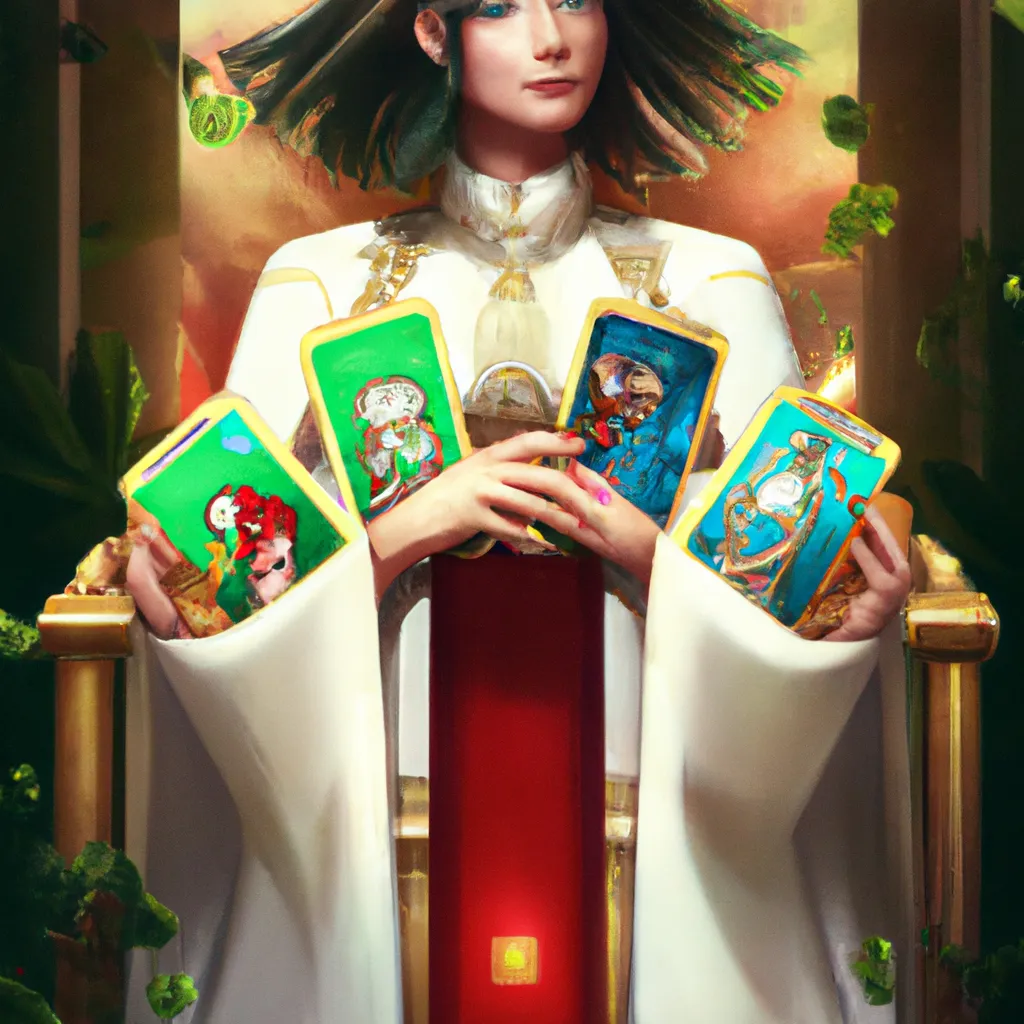 Imagem tarot quatro de paus