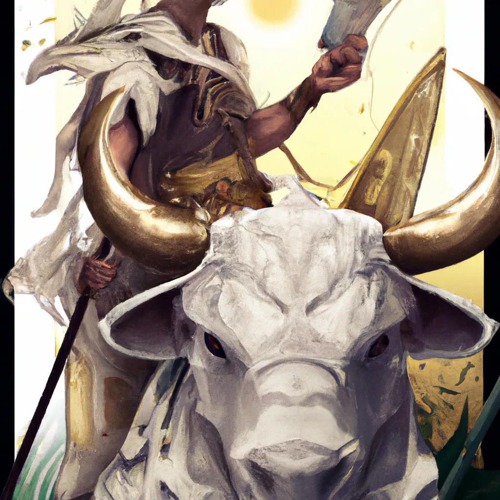 Imagem tarot touro