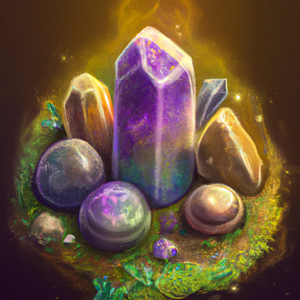 Imagem wicca pedras