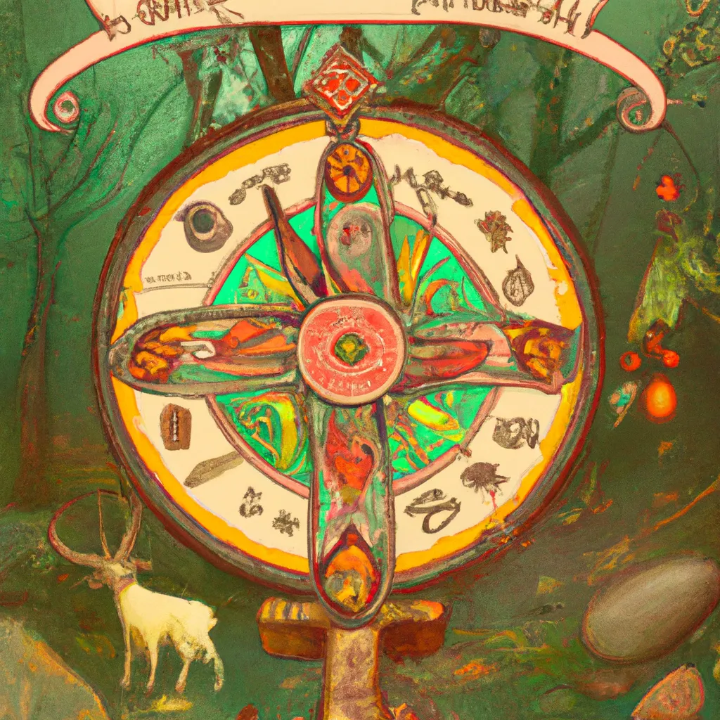 Imagem wicca year wheel