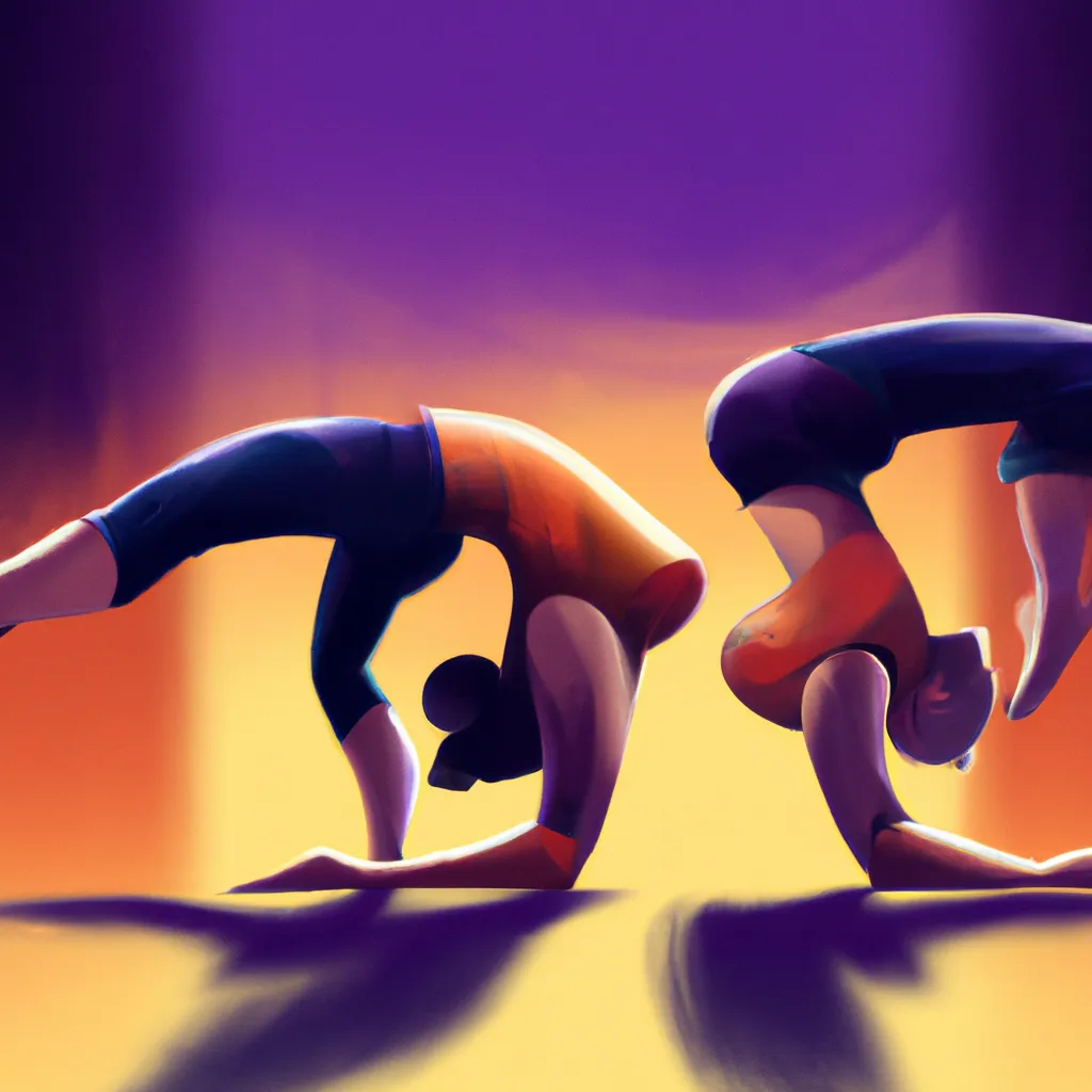 Imagem yoga em dupla