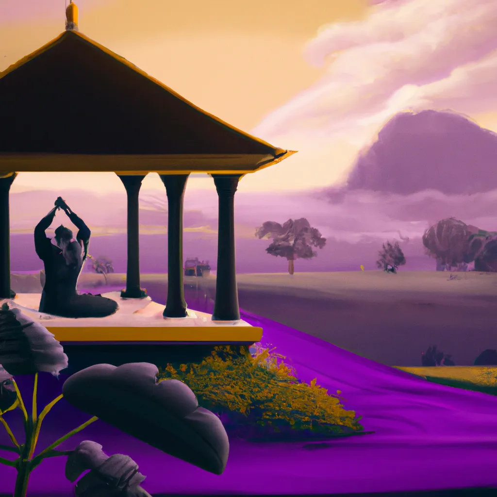 Imagem yoga em vinhedo