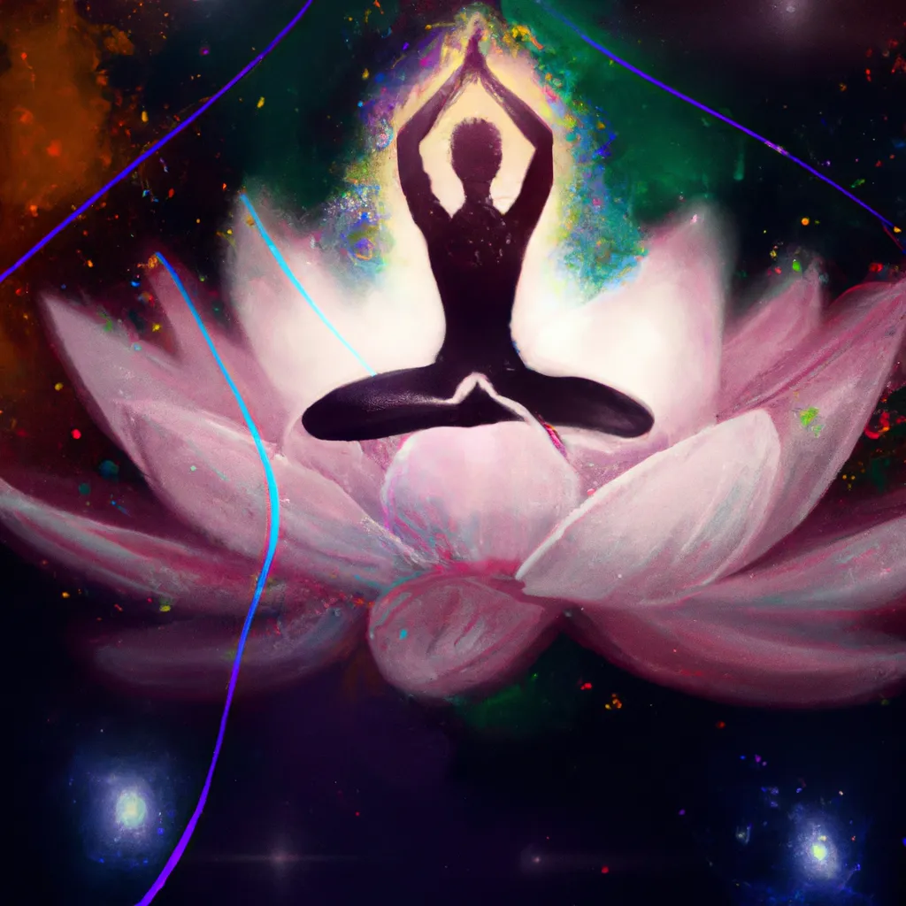 Imagem yoga flor da vida