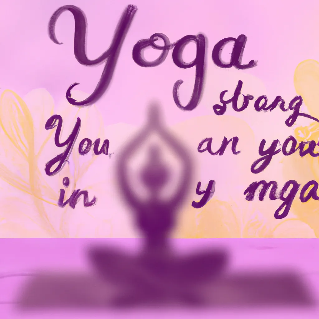 Imagem yoga frases