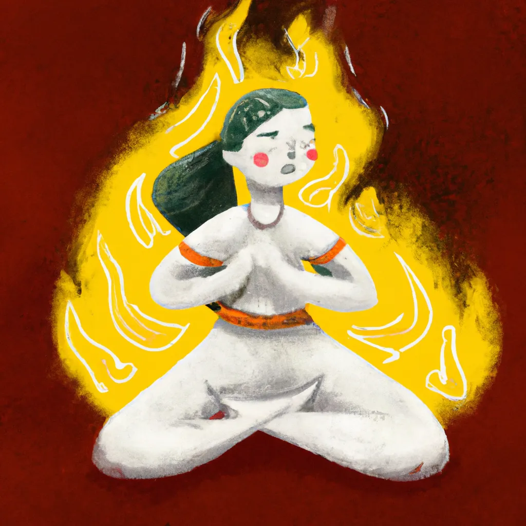 Imagem yoga queima diaria