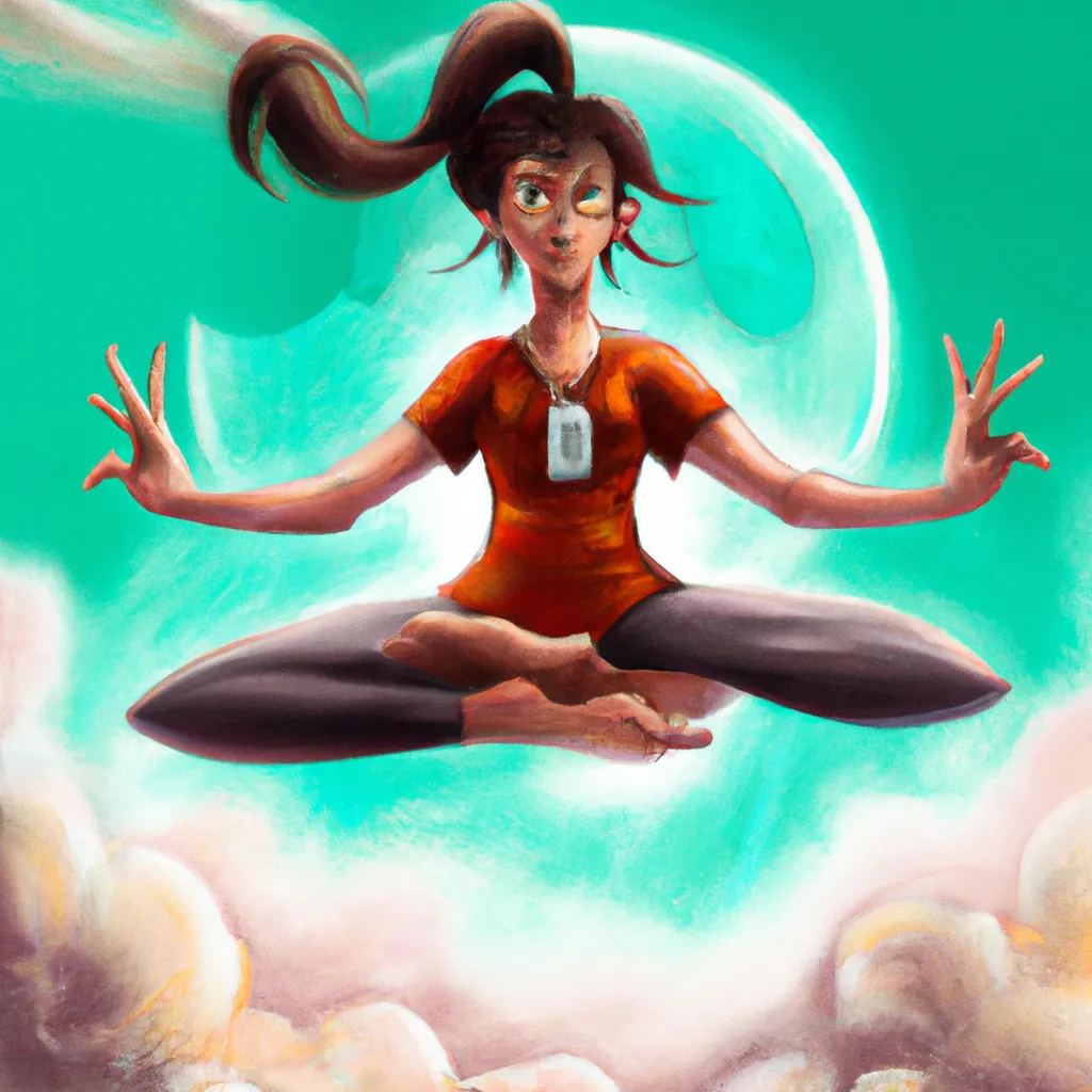 Imagem yoga voadora