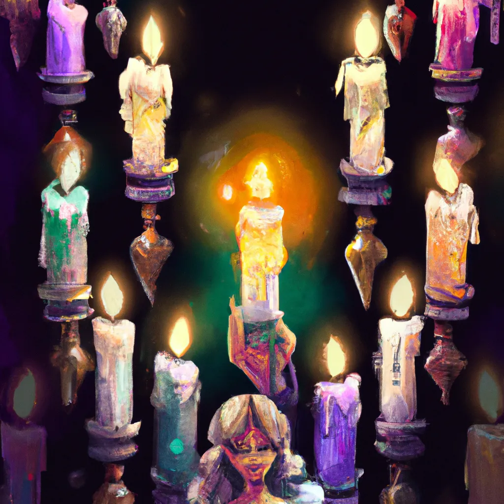 Imagens A Magia das Velas Coloridas