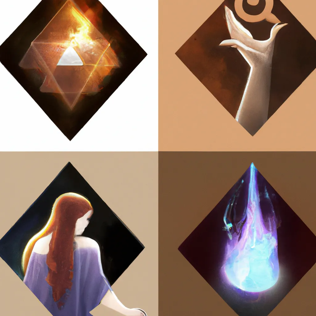 Imagens Compreendendo o Significado Espiritual das Imagens de Quatro Elementos
