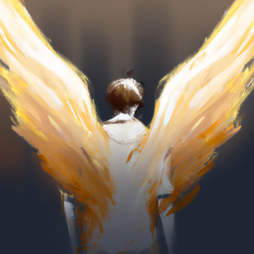 Imagens anjo nas costas