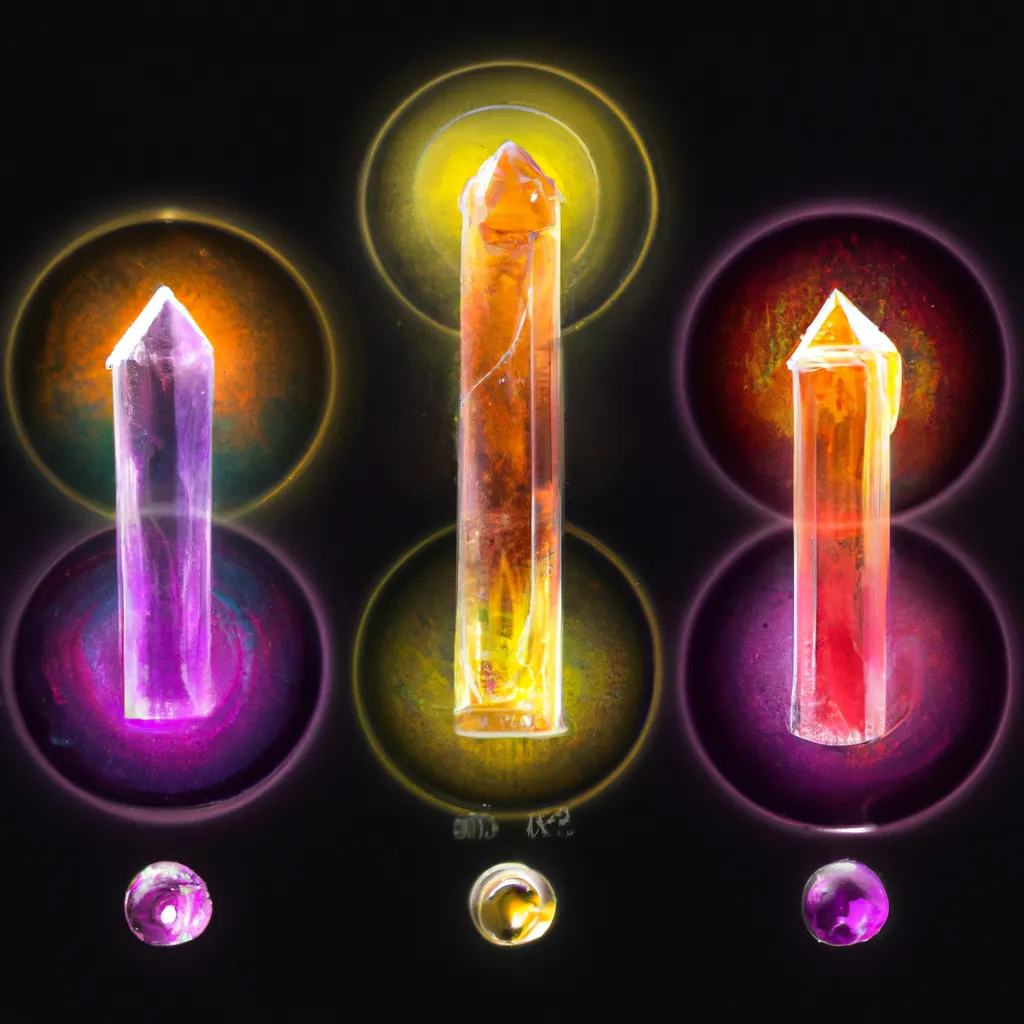 Imagens chakras with crystals