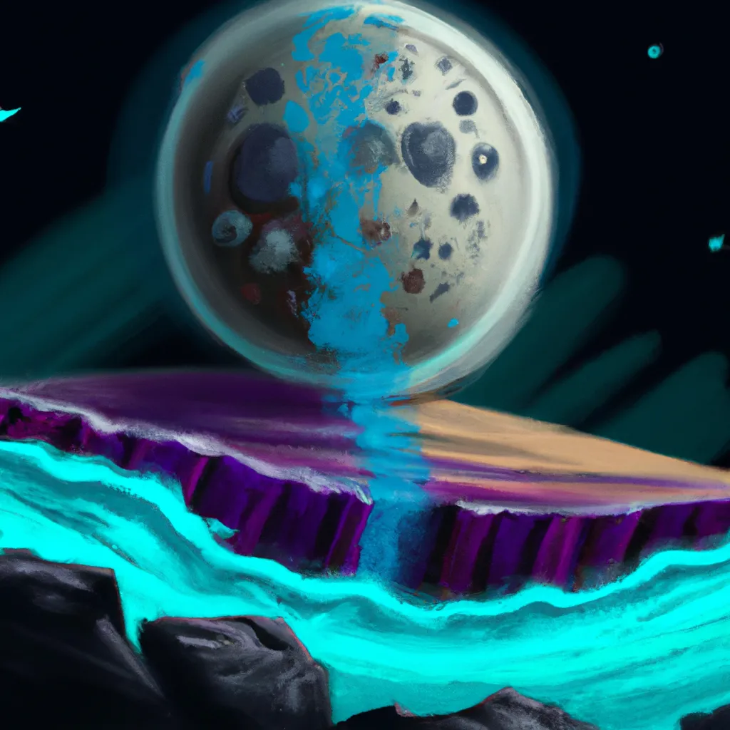Imagens lua gira em torno da terra