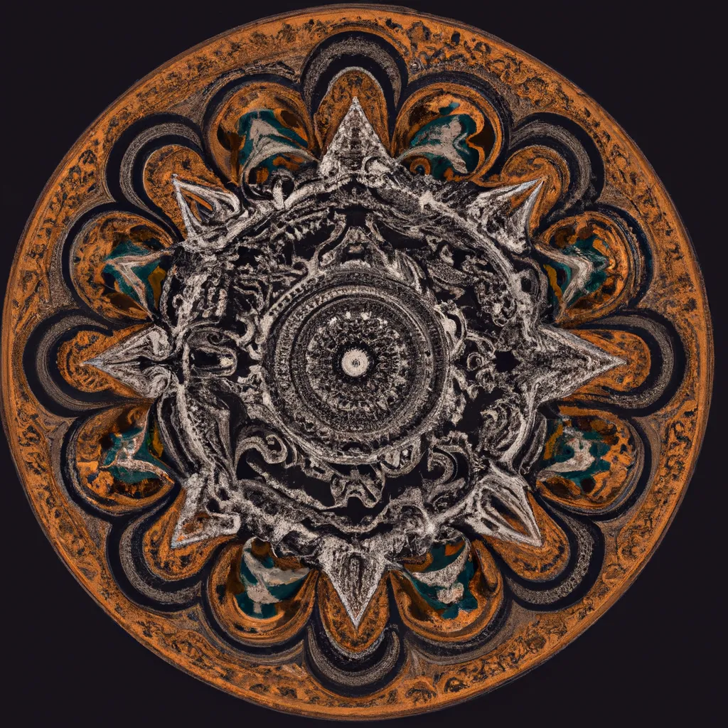 Imagens mandala madeira