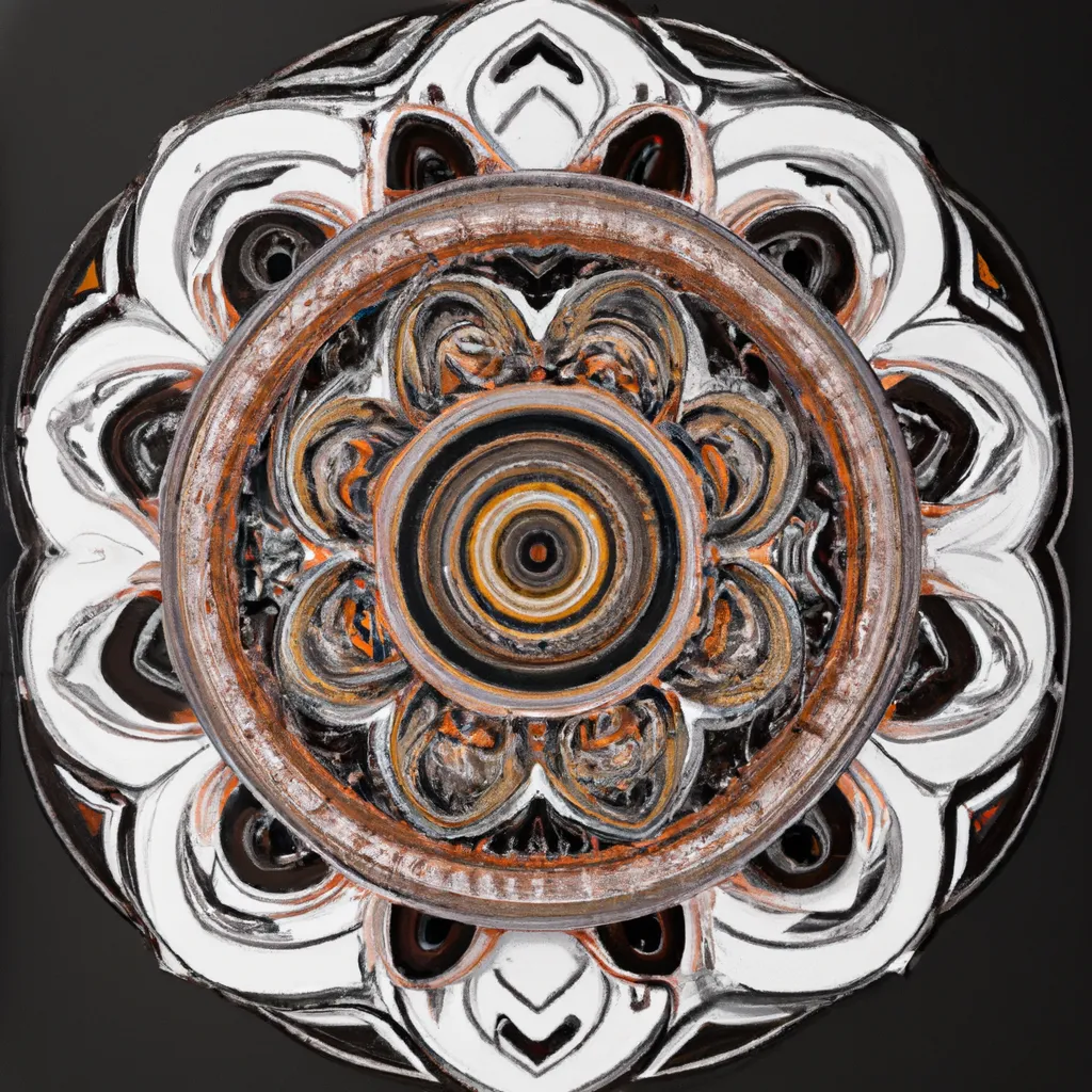 Imagens mandala mdf pintada