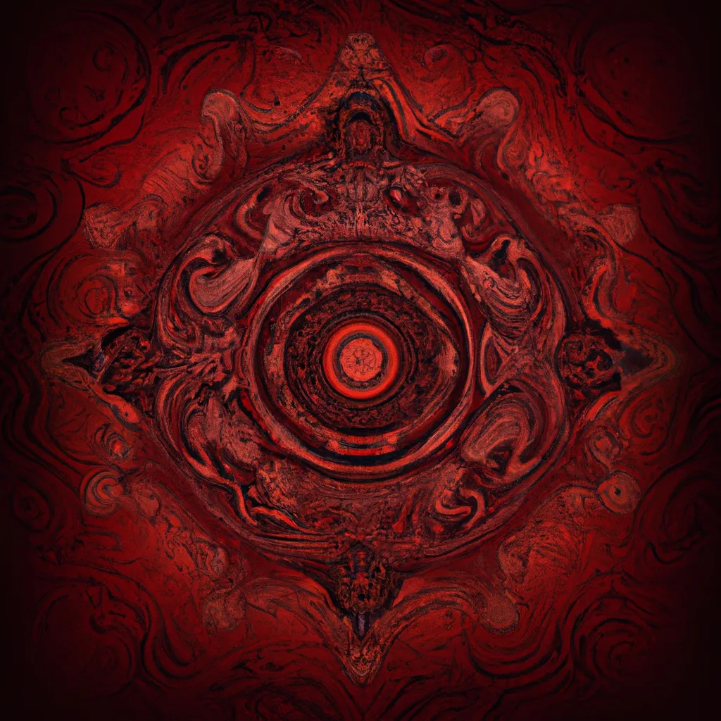 Imagens mandala vermelha