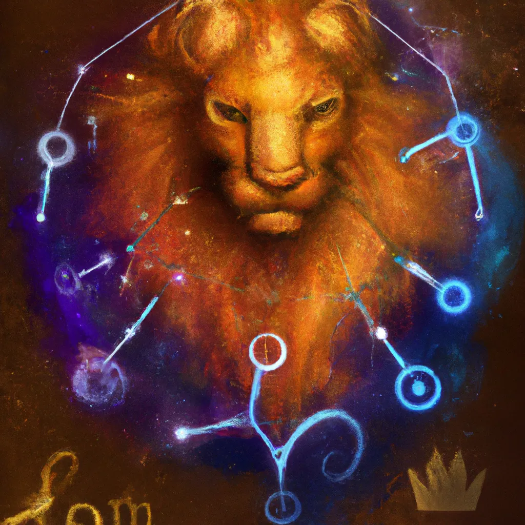 Imagens mapa astral leao