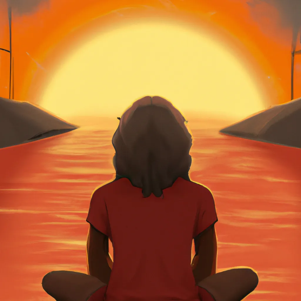 Imagens meditacao por do sol 2022