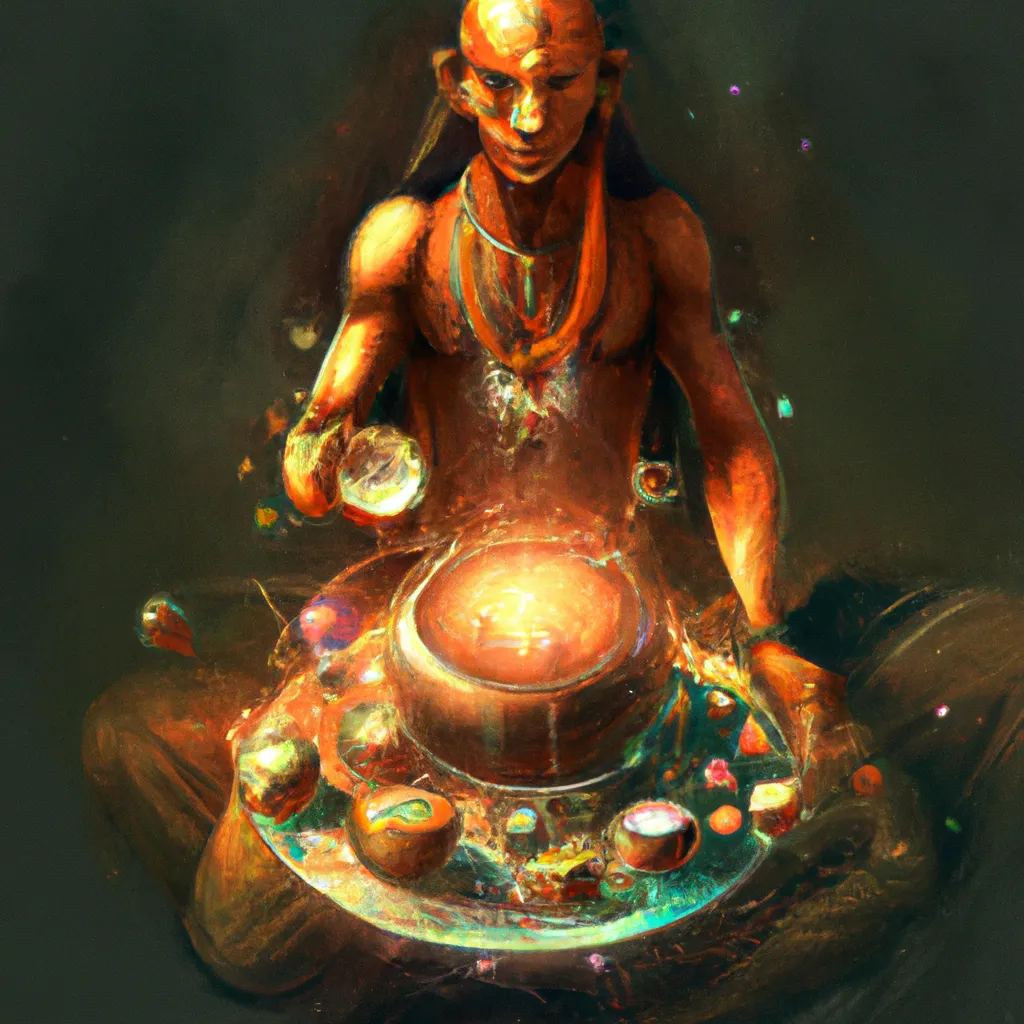 Imagens ritual ayurveda