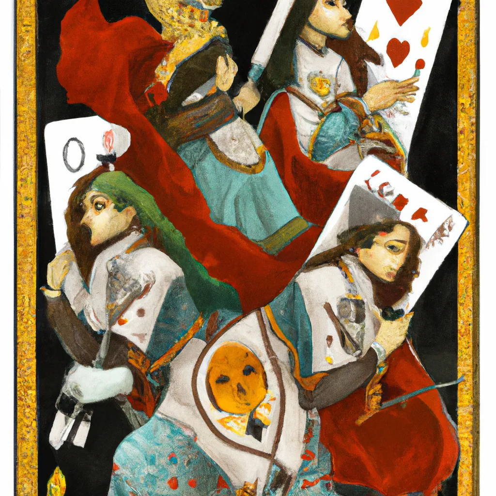 Imagens tarot quatro de paus