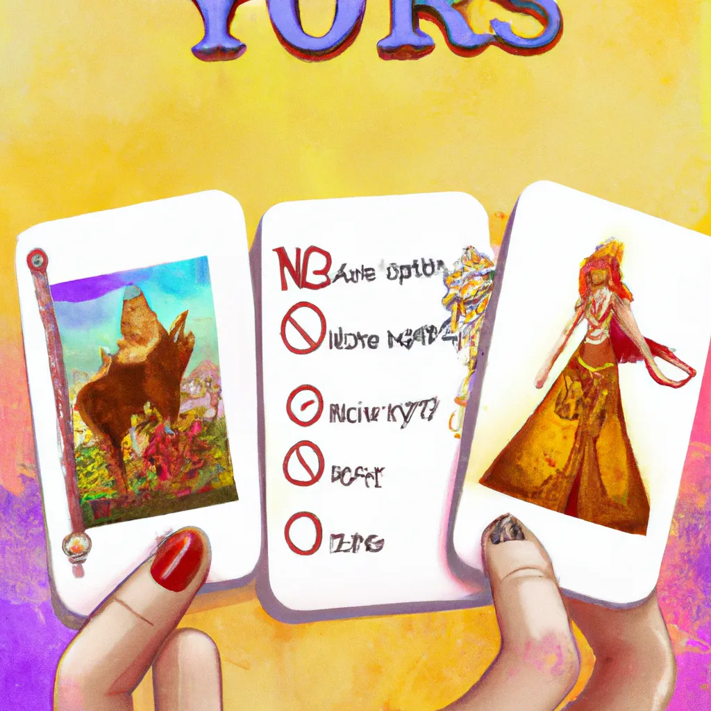 Descubra o Seu Futuro com a Lista Yes or No do Tarot! 6 Imagens tarot yes or no list