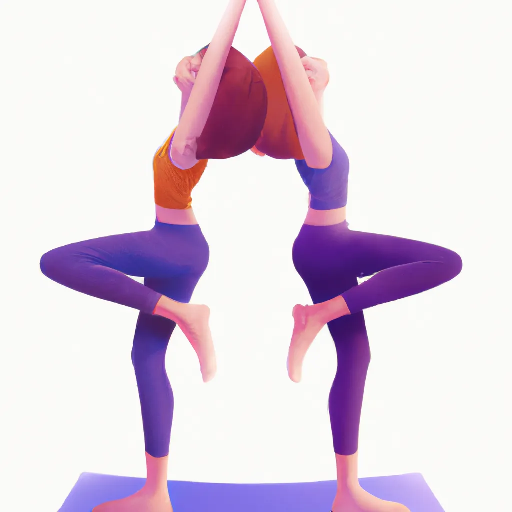 Imagens yoga em dupla