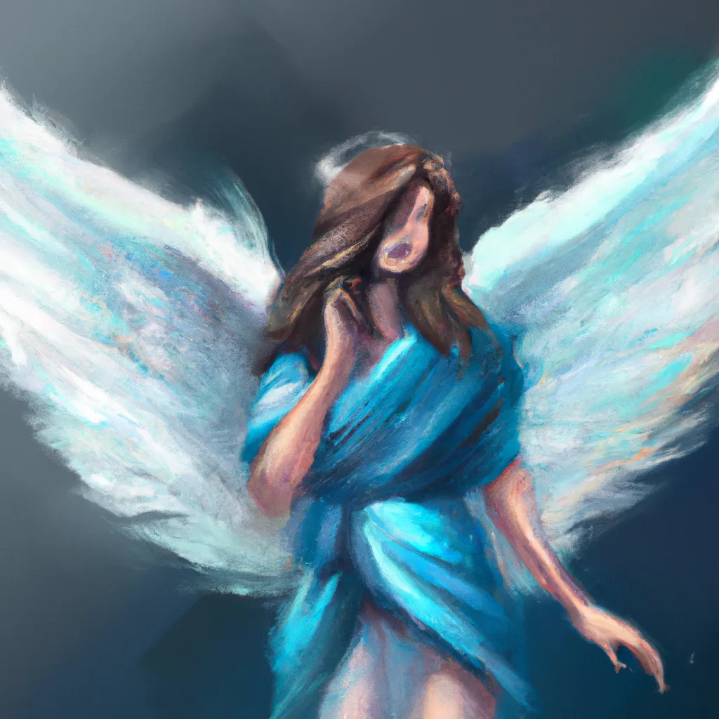 Passo Passo anjo azul