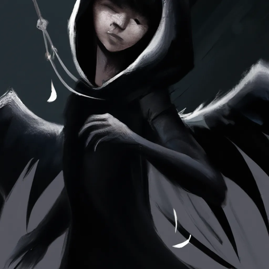 Passo Passo anjo preto fantasia