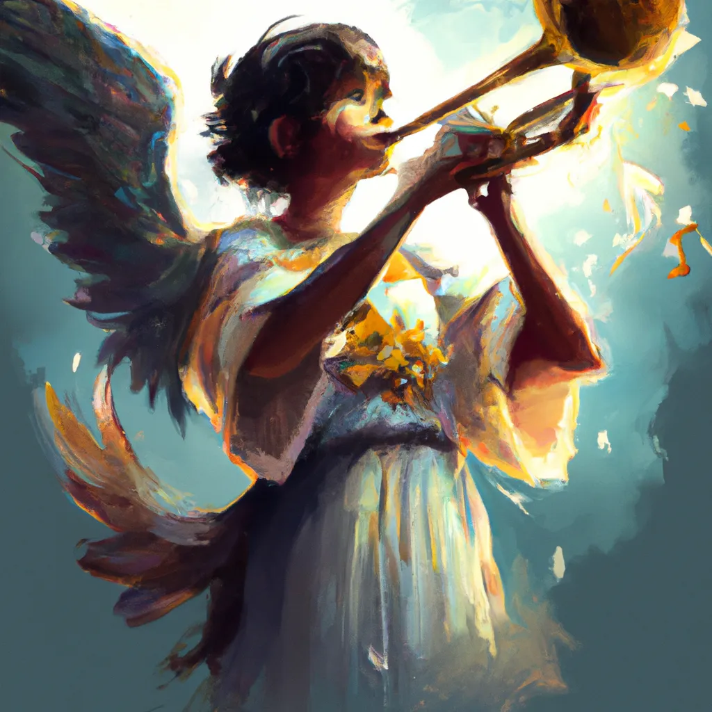 Anjos Tocando Trombetas: O Som Celestial que Encanta os Corações! 8 Passo Passo anjo tocando trombeta