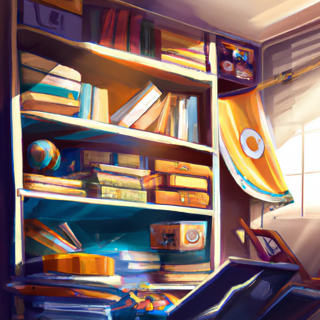 Passo Passo feng shui livros no quarto
