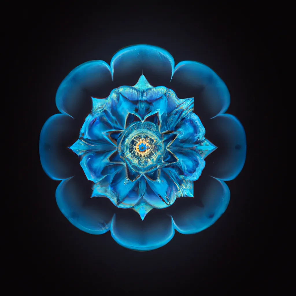 Passo Passo mandala azul
