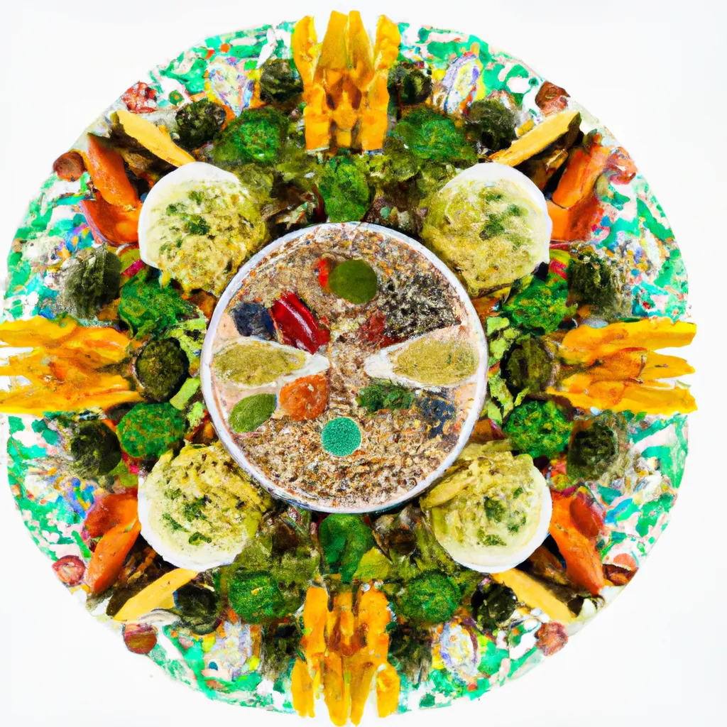Passo Passo mandala comidas especiais