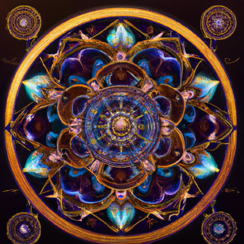 Passo Passo mandala da prosperidade