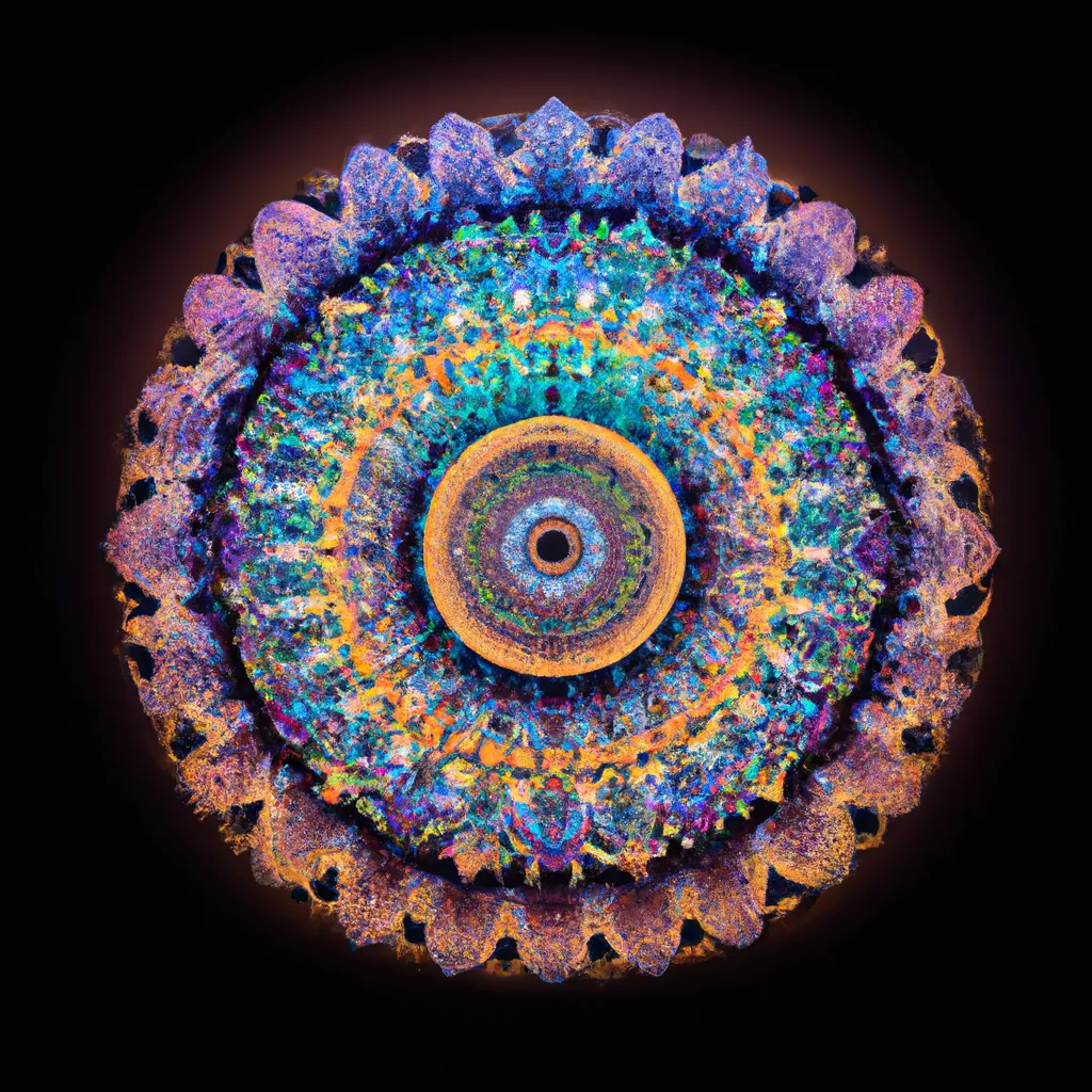 Passo Passo mandala madeira