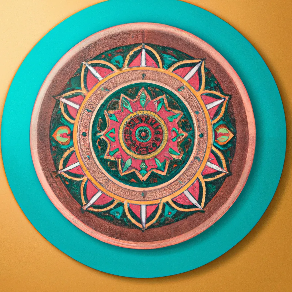 Passo Passo mandala mdf pintada